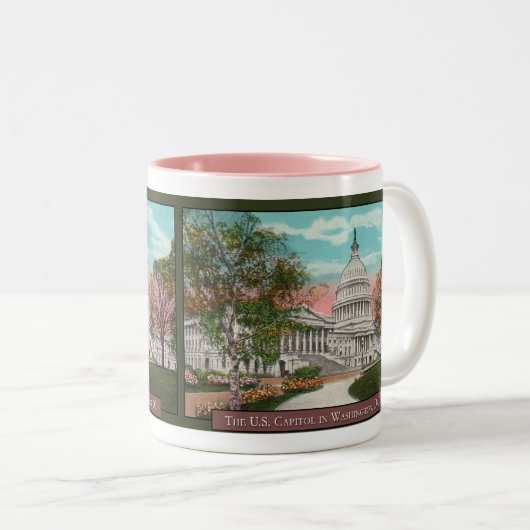 De Amerikaanse Capitol  Coffee Mok (Voorkant rechts)