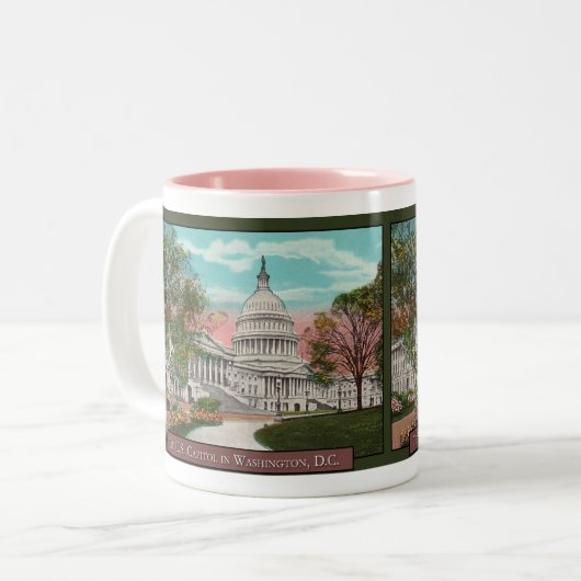 De Amerikaanse Capitol  Coffee Mok (Voorkant links)