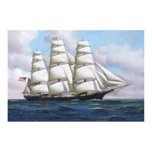 De Amerikaanse Clipper Flying Cloud op volle toere