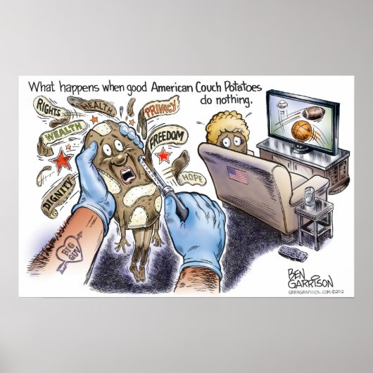 De Amerikaanse couchaardappel Poster (Voorkant)