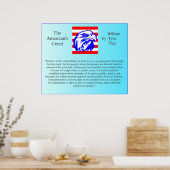 De Amerikaanse Creed Poster (Keuken)