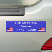 De Amerikaanse droom is dood Bumpersticker (Op auto)