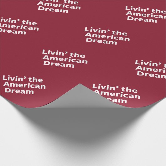 De Amerikaanse droom leven Cadeaupapier (Hoek)