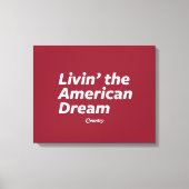 De Amerikaanse droom leven Canvas Afdruk (Voorkant)
