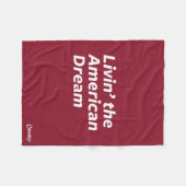 De Amerikaanse droom leven Fleece Deken (Voorkant (Horizontaal))