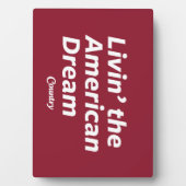 De Amerikaanse droom leven Fotoplaat (voorkant)