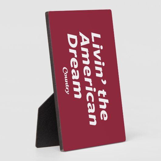 De Amerikaanse droom leven Fotoplaat (Zijkant)