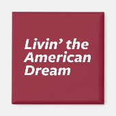 De Amerikaanse droom leven Magneet (Voorkant)