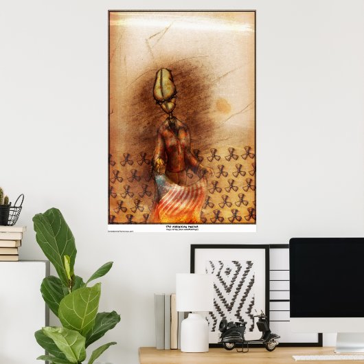 De Amerikaanse droom Poster (Thuiskantoor)