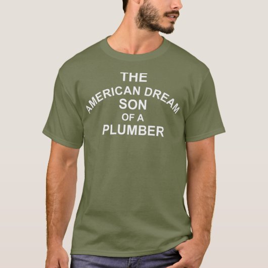 De Amerikaanse droom Zoon van een Plumber Premium T-shirt (Voorkant)