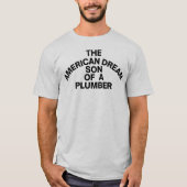 De Amerikaanse droomzoon van een puber-mosterd-roo T-shirt (Voorkant)
