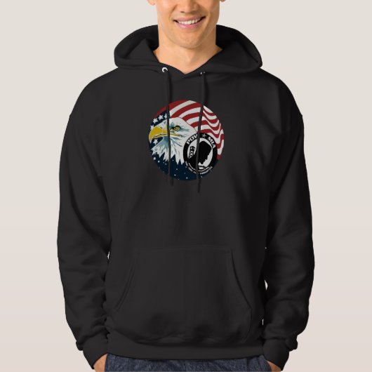De Amerikaanse Eagle POW-MIA Hoodie (Voorkant)
