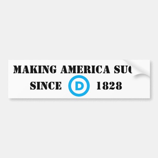 De Amerikaanse eend maken Bumpersticker (Voorkant)