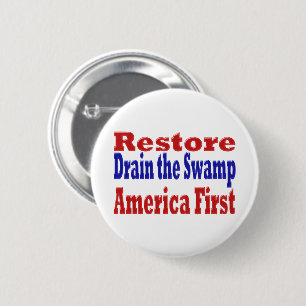 De Amerikaanse eerste afvoer van de moeras herstel Ronde Button 5,7 Cm