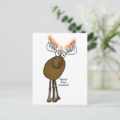 De Amerikaanse elanden van de Chanoeka! Feestdagenkaart (Staand voorkant)