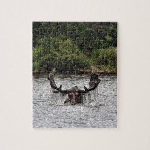 De Amerikaanse elanden van de stier Legpuzzel