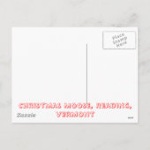 DE AMERIKAANSE ELANDEN VAN KERSTMIS FEESTDAGENKAART (Achterkant)