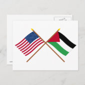 De Amerikaanse en Palestijnse Beweging Gewapende V Briefkaart (Voorkant / Achterkant)