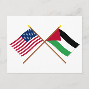 De Amerikaanse en Palestijnse Beweging Gewapende V Briefkaart