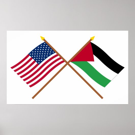 De Amerikaanse en Palestijnse Beweging Gewapende V Poster (Voorkant)