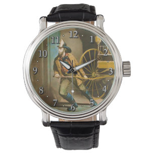 De Amerikaanse Fireman Victoriaans brandweerstijl  Horloge