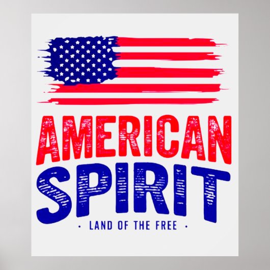 De Amerikaanse geest en het land van de vrije Poster (Voorkant)