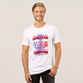 DE AMERIKAANSE GEEST VAN 26: 250 JAAR VRIJHEID Tri-Blend SHIRT (Voorkant volledig)