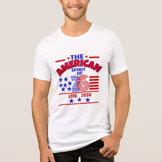 DE AMERIKAANSE GEEST VAN 26 Tri-Blend SHIRT (Voorkant)
