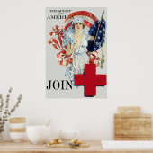 De Amerikaanse geest ~  zuster. Poster (Keuken)