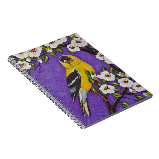 De Amerikaanse Goldfinch Notitieboek (Rechterzijde)