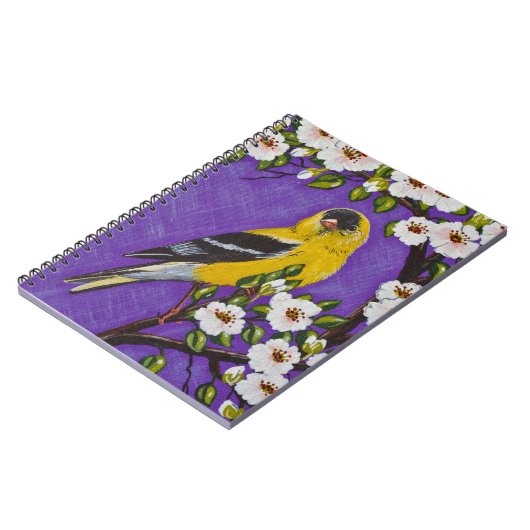 De Amerikaanse Goldfinch Notitieboek (Linkerzijde)