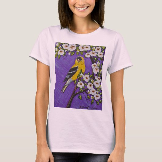 De Amerikaanse Goldfinch T-shirt (Voorkant)