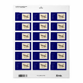 De Amerikaanse Goshawk (Astur atricapillus) Etiket (Full Sheet)