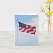 De Amerikaanse Groet van de Vlag of Notecard #2 Kaart (Gele Bloem)