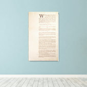 De Amerikaanse grondwet, 1787 Canvas Afdruk (Insitu (Houten vloer))