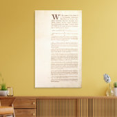 De Amerikaanse grondwet, 1787 Canvas Afdruk (Insitu (Woonkamer))