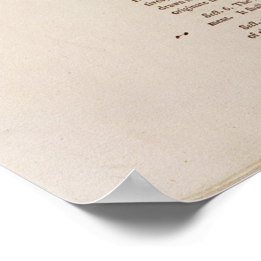 De Amerikaanse grondwet, 1787 Poster (Hoek)