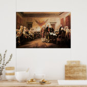 De Amerikaanse Grondwet Afdruk Poster (Keuken)