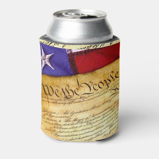 De Amerikaanse grondwet Blikjeskoeler (Blikje Achterkant)