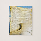 De Amerikaanse grondwet boven de aarde Legpuzzel (Verticaal)