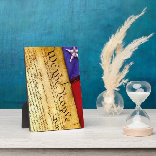 De Amerikaanse grondwet Fotoplaat (Zijkant)