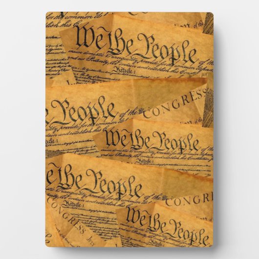 De Amerikaanse grondwet Fotoplaat (voorkant)