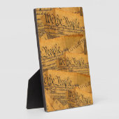 De Amerikaanse grondwet Fotoplaat (Zijkant)