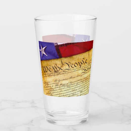 De Amerikaanse grondwet Glas (Achterkant)