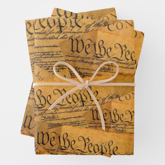 De Amerikaanse grondwet Inpakpapier Vel (In situ)