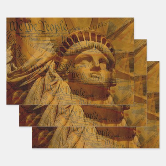 De Amerikaanse grondwet Inpakpapier Vel (Set)