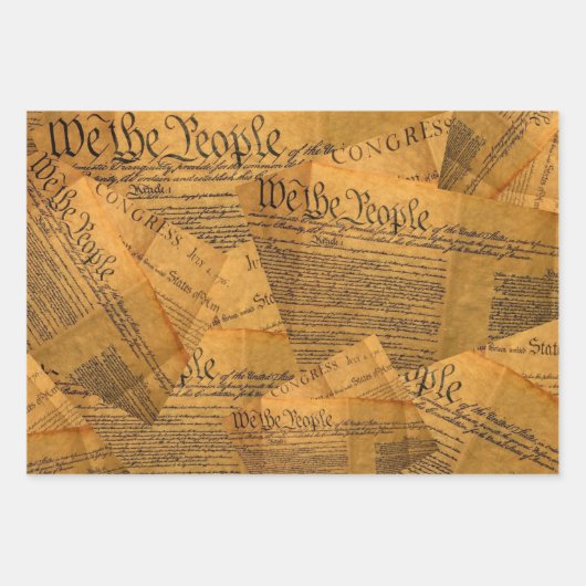 De Amerikaanse grondwet Inpakpapier Vel (Voorkant)