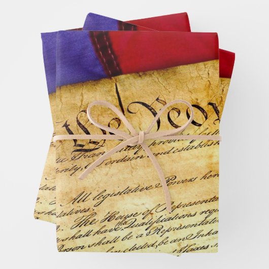De Amerikaanse grondwet Inpakpapier Vel (In situ)