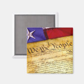 De Amerikaanse grondwet Magneet (Voorkant / Achterkant)