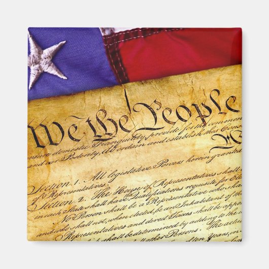 De Amerikaanse grondwet Magneet (Voorkant)